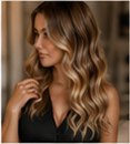 Golden blonde waves
